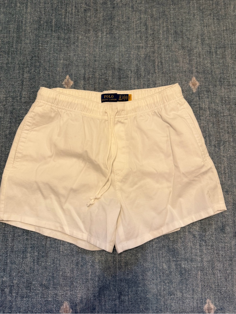 Ralph Lauren White Drawstring Waist Shorts